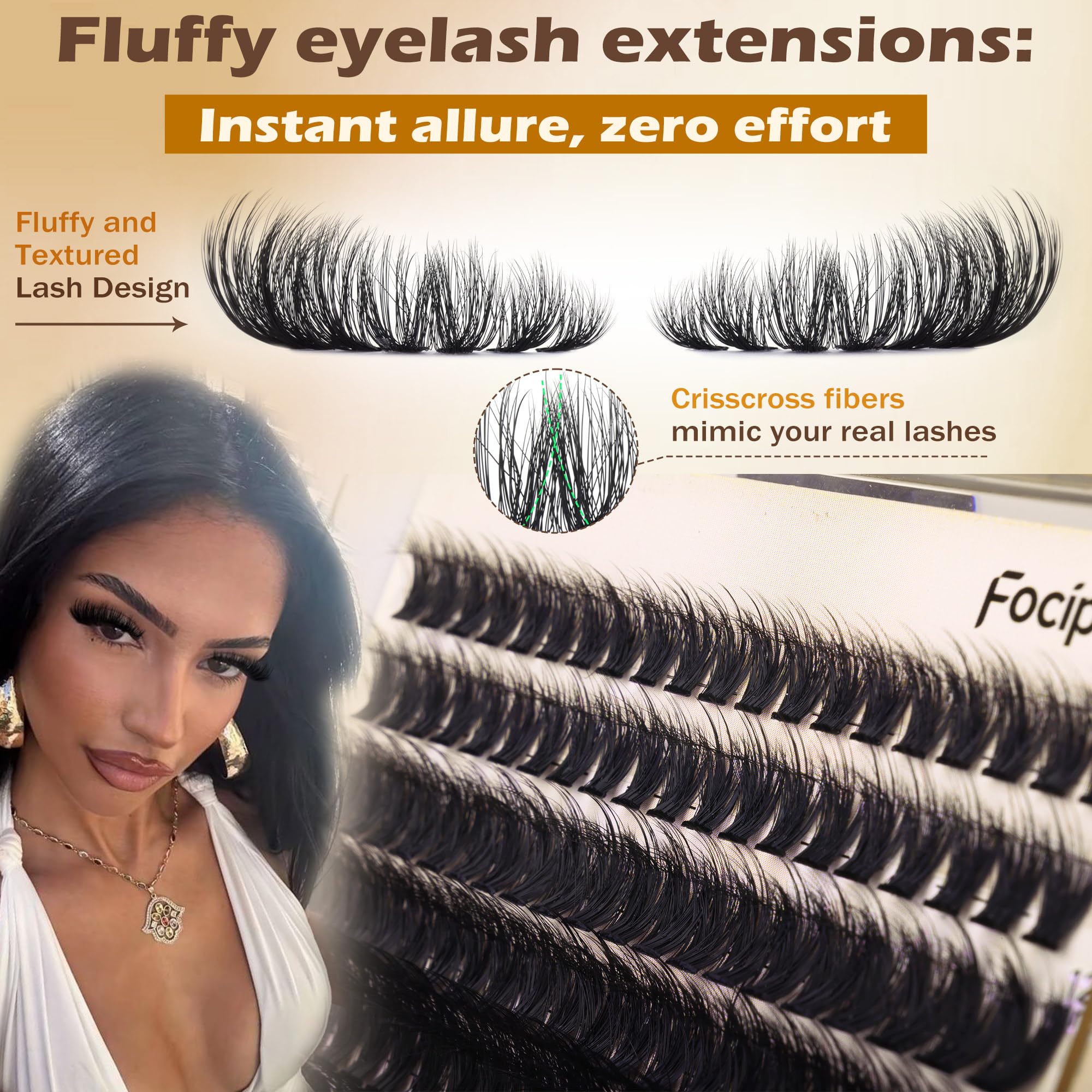 Pince applicatrice Focipeysa pour pose précise des cils