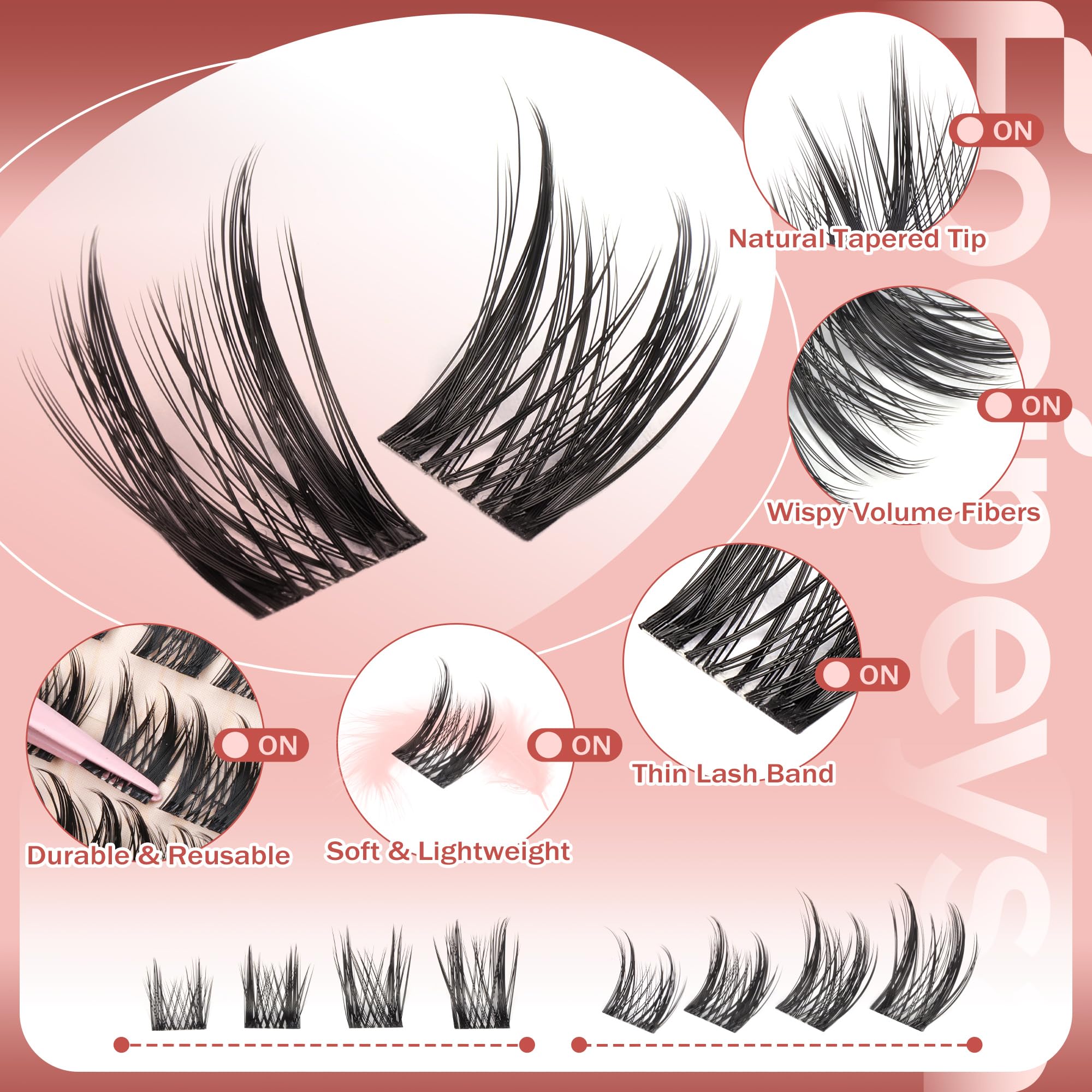 Focipeysa pince incurvée pour une pose précise des cils