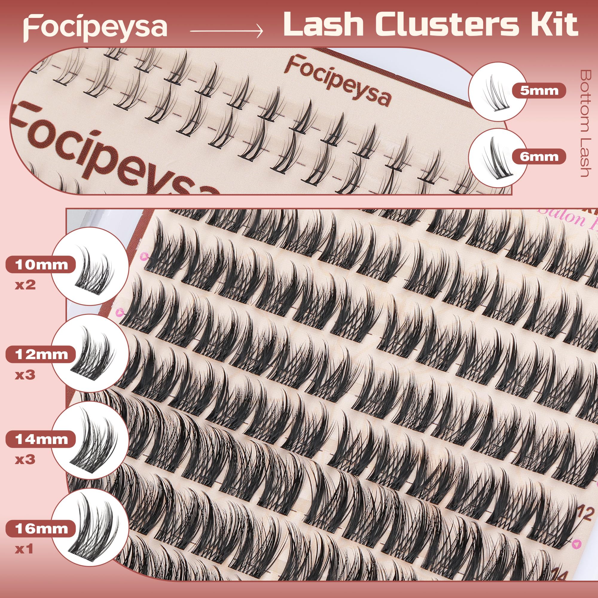 Focipeysa vernis de scellage cils imperméable pour protéger les extensions
