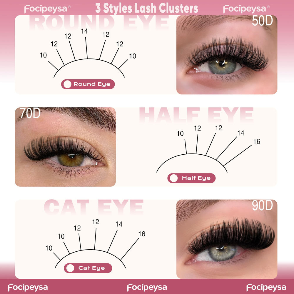 Volume duveteux cils Focipeysa pour un regard dense