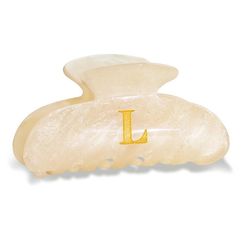 Barette Fohufo lettre L monogramme pour une coiffure chic et durable.