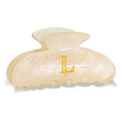 Barette Fohufo lettre L monogramme pour une coiffure chic et durable.