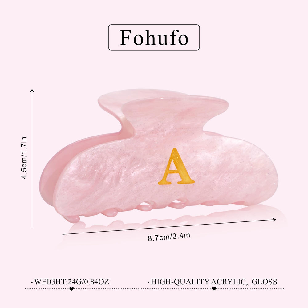 Fohufo clip quotidien rose, parfait pour bureau et sorties.