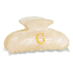 Pince Fohufo monogramme G vue avant, maintien élégant et fiable.