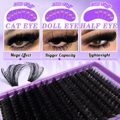 FOINEMYED amas cils 14mm pour équilibre douceur et volume