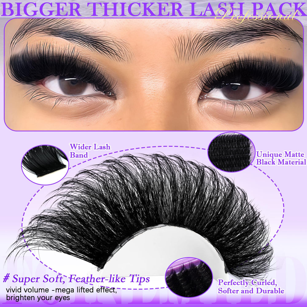 FOINEMYED cils 18mm pour regard profond et dramatique