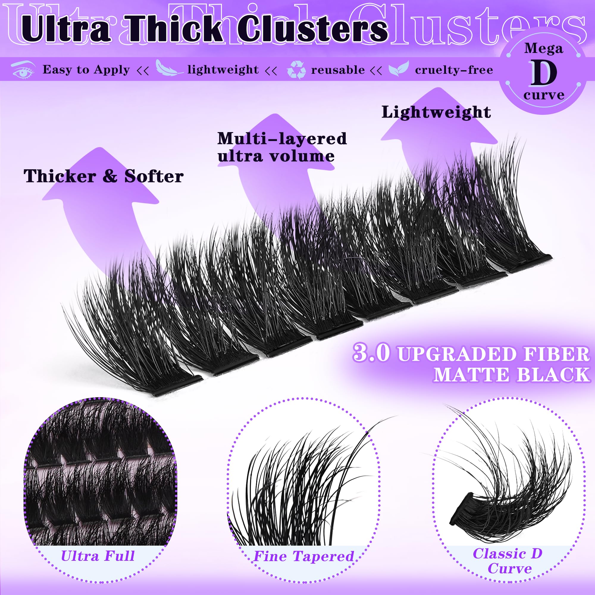 FOINEMYED cils 20mm pour un impact audacieux et longue tenue