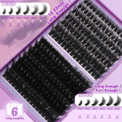 FOINEMYED groupes-cils 14mm: douceur et densité pour un effet naturel