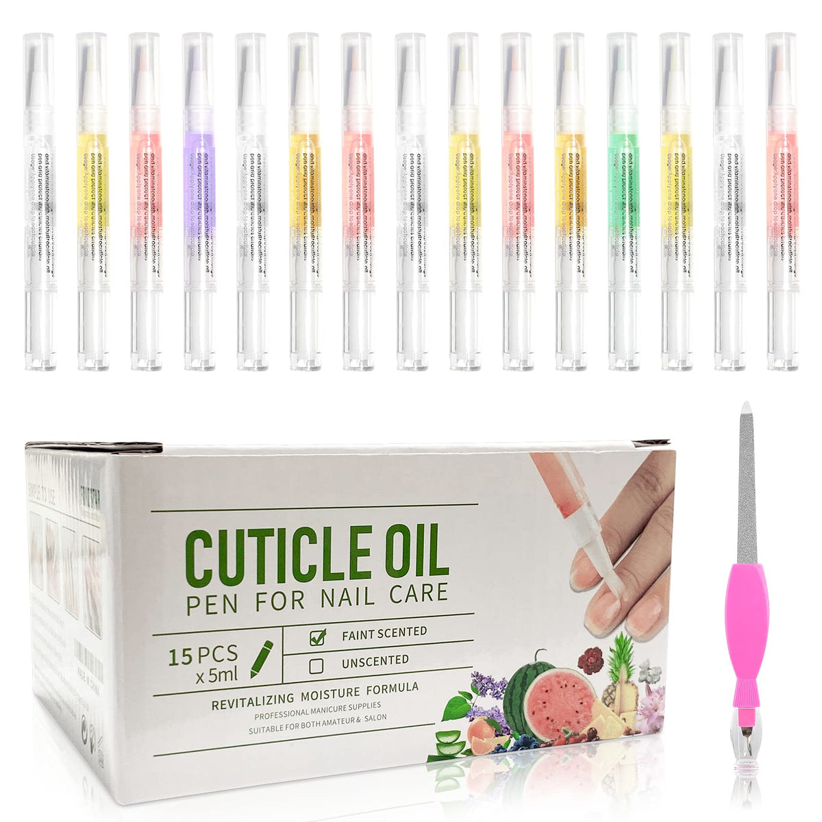 Stylo huile cuticulaire Fokostar rose : hydratation ciblée pour cuticules et ongles