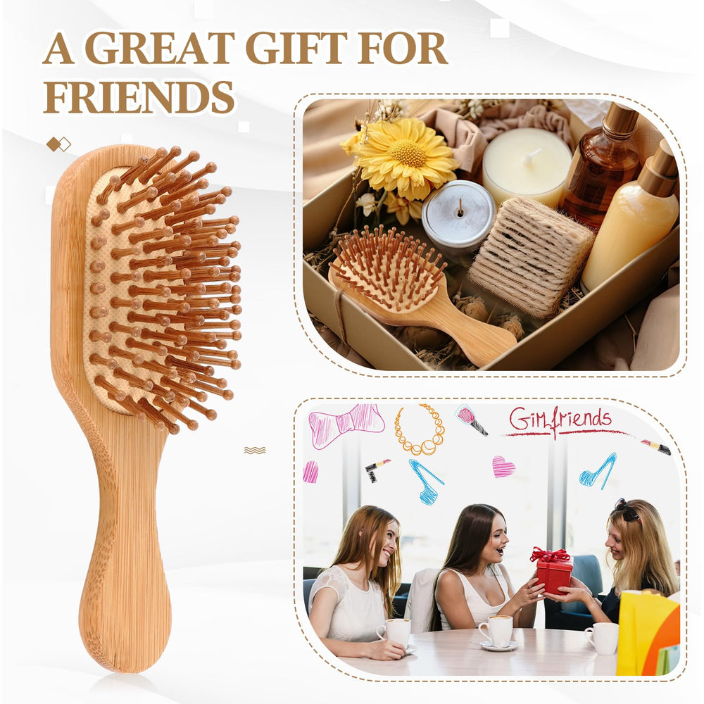 FoldTier brosse mini en bambou, cadeau idéal pour les fêtes et les mariages.