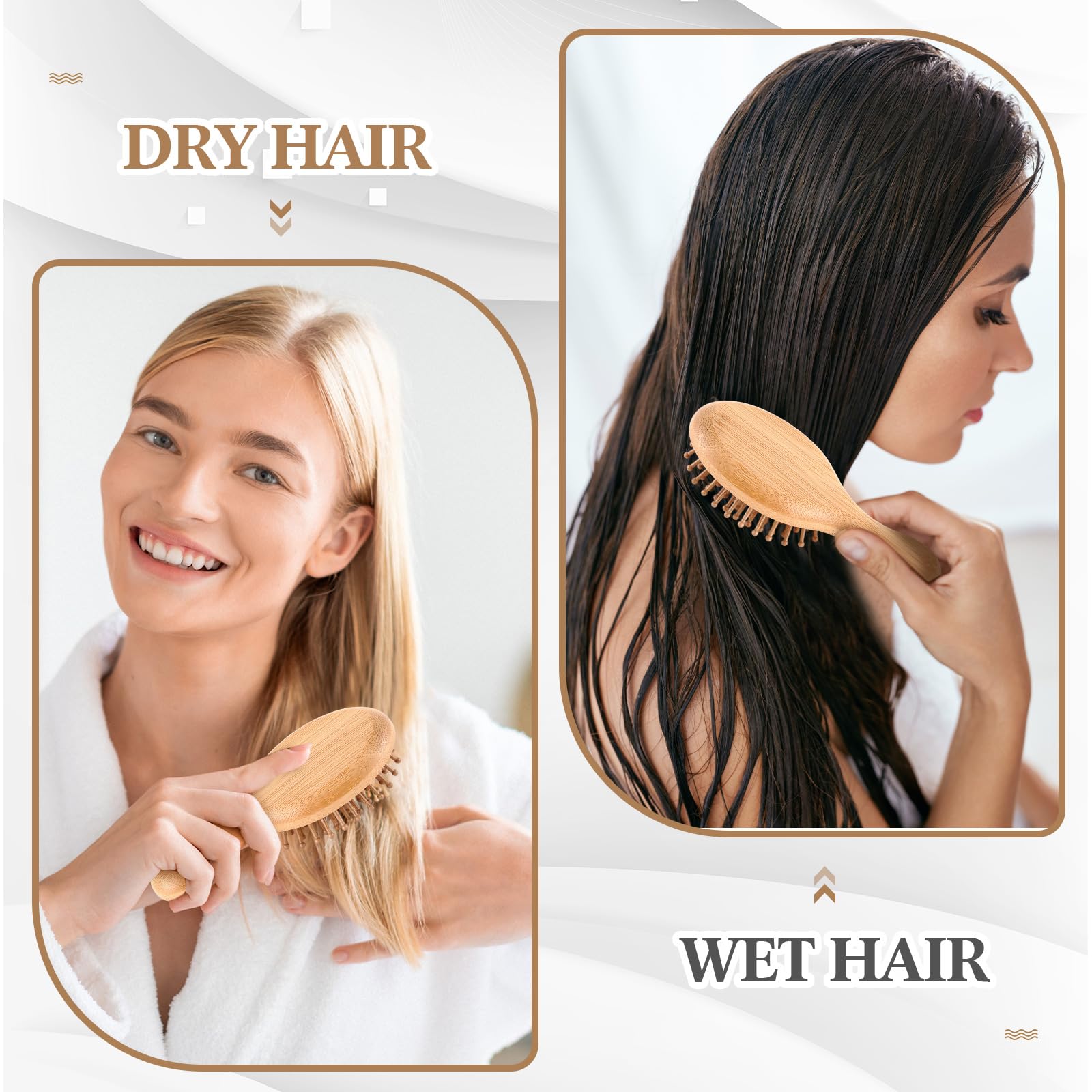 Brosse FoldTier mini oval dents-flexibles démêlage en douceur.