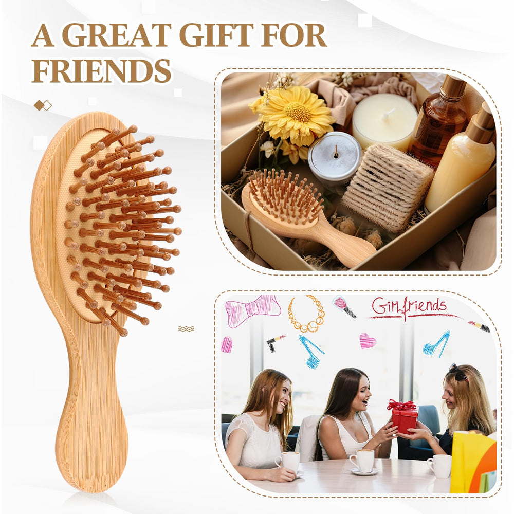 Brosse FoldTier mini oval usage-quotidien idéale pour voyage et gym.