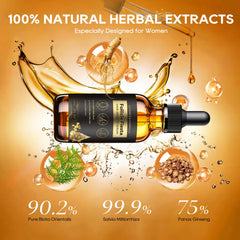 Folivive serum application portrait showing easy daily scalp use.