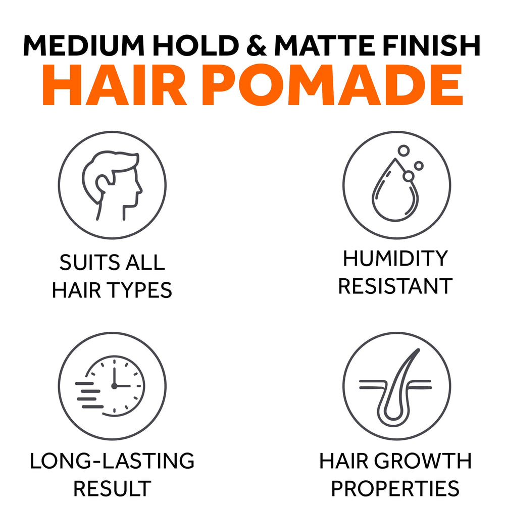 Follicle Booster pomade finition mate - maintien moyen et look discret.