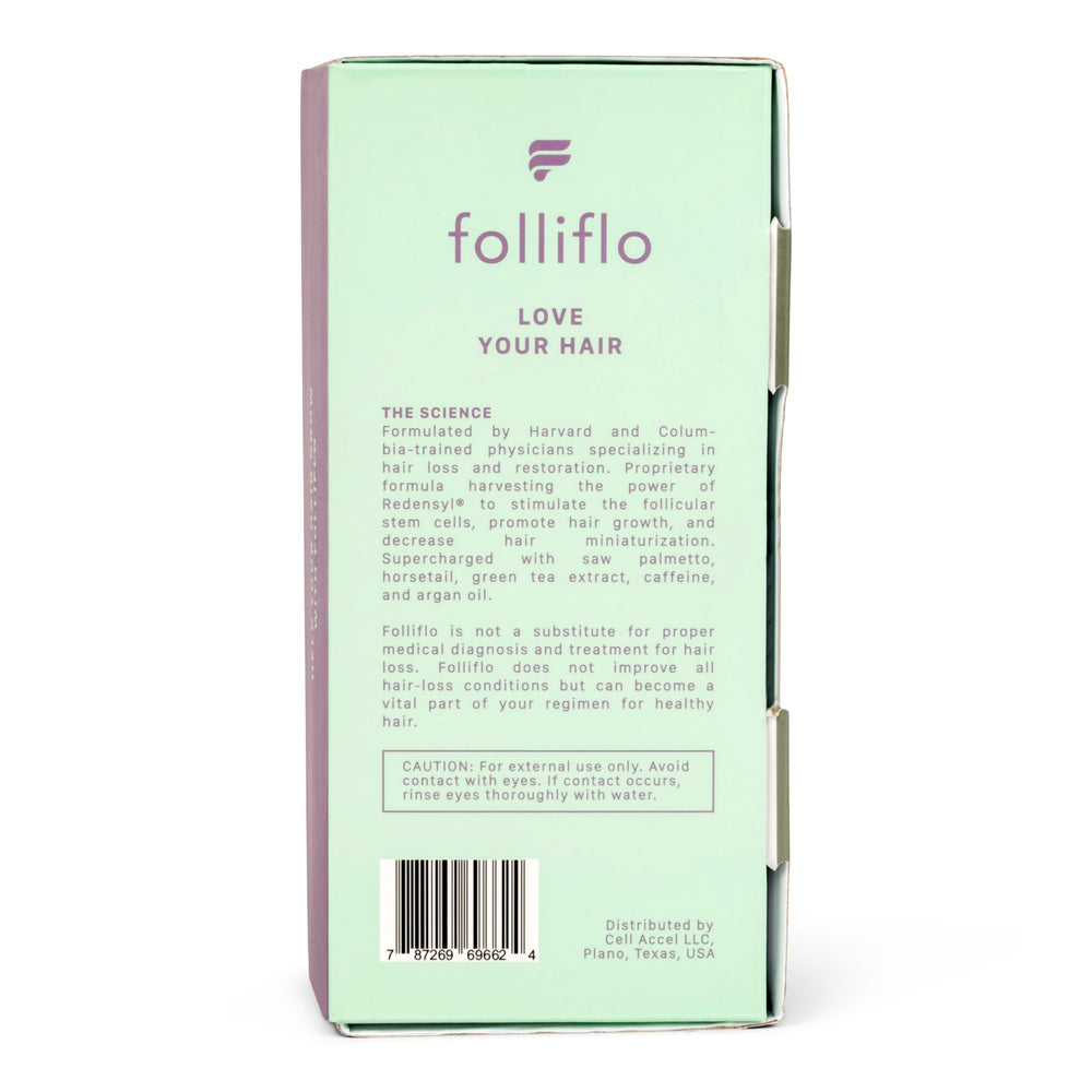 Routine quotidienne avec Folliflo pour des cheveux plus faciles à coiffer.