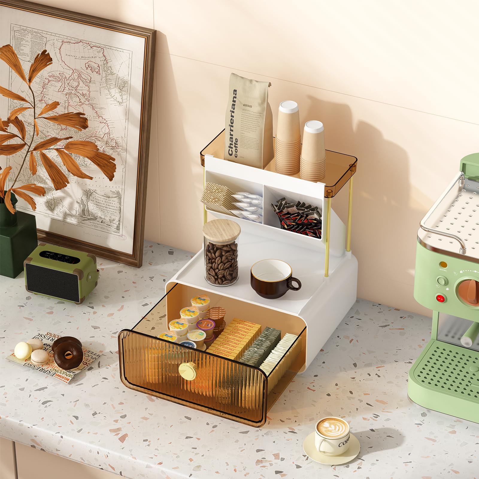 FOLLOWIN design vanité moderne : chic sur table de nuit ou bureau.