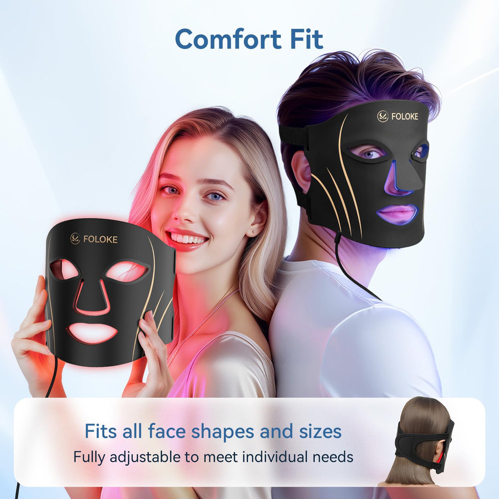 FOLOKE masque contrôle des niveaux de luminosité pour des séances personnalisées.