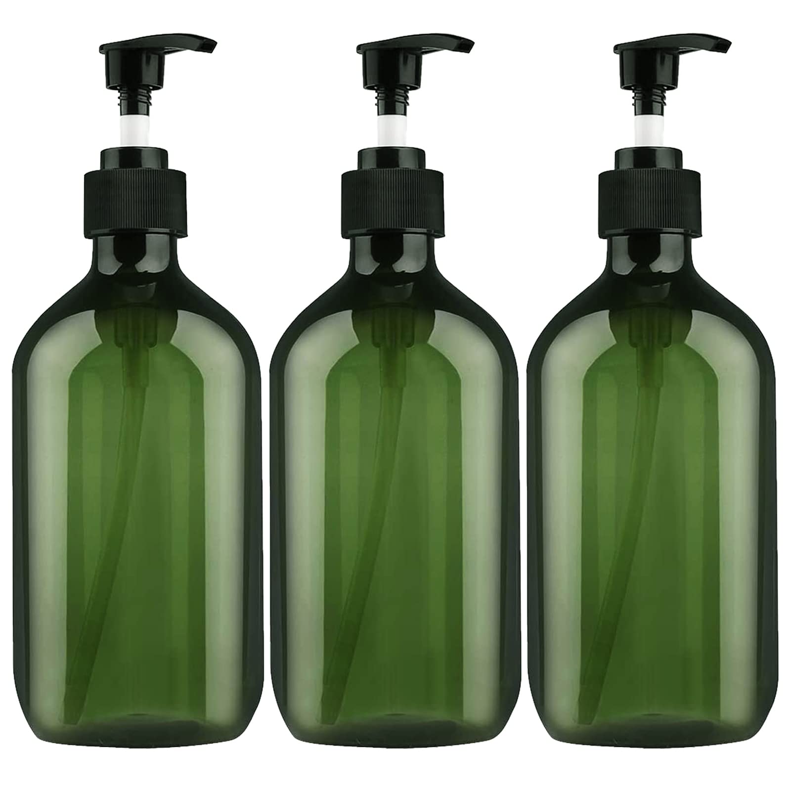 FOOCHY bouteilles pompe vertes, ensemble 3, parfaites pour voyage.