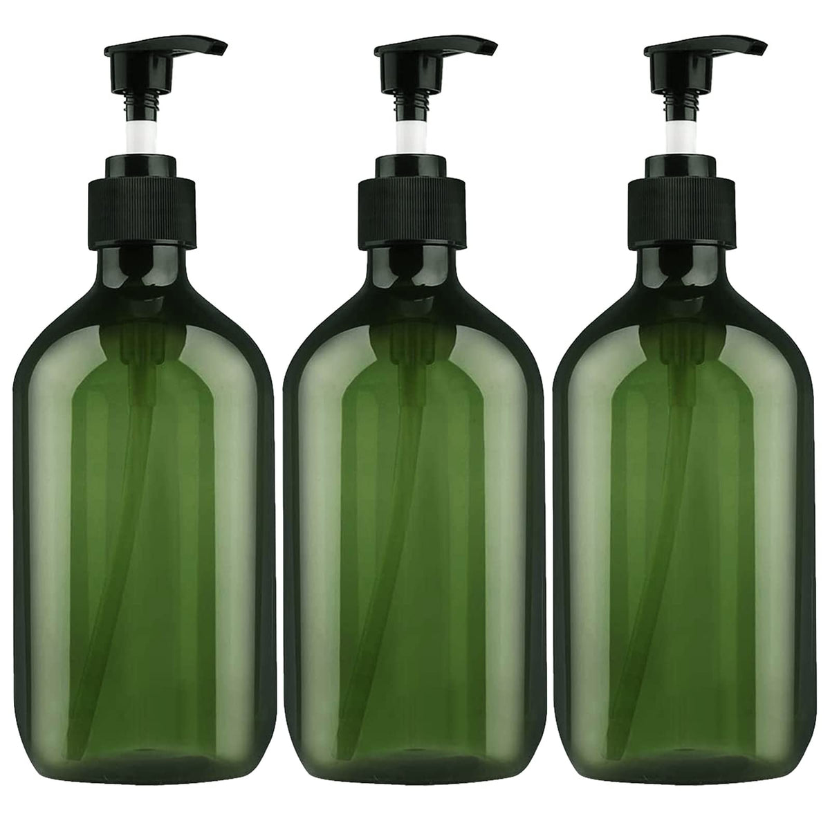 FOOCHY bouteilles pompe vertes, ensemble 3, parfaites pour voyage.