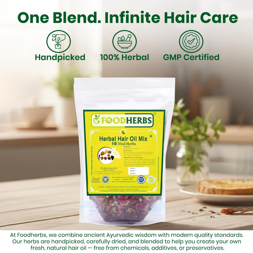 Foodherbs emballage 100 grammes prêt a infuser.