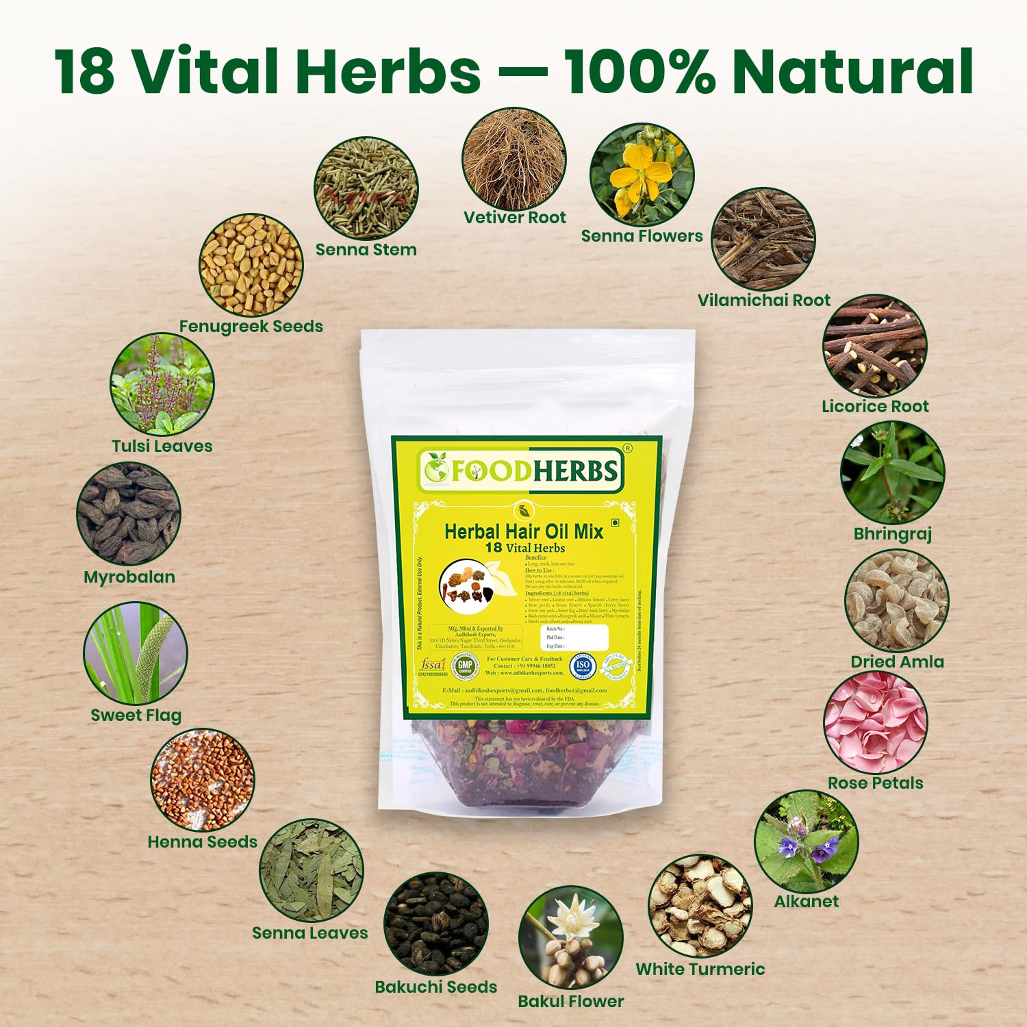 Foodherbs huile cheveux infusion en 3 etapes pour une huile capillaire maison.