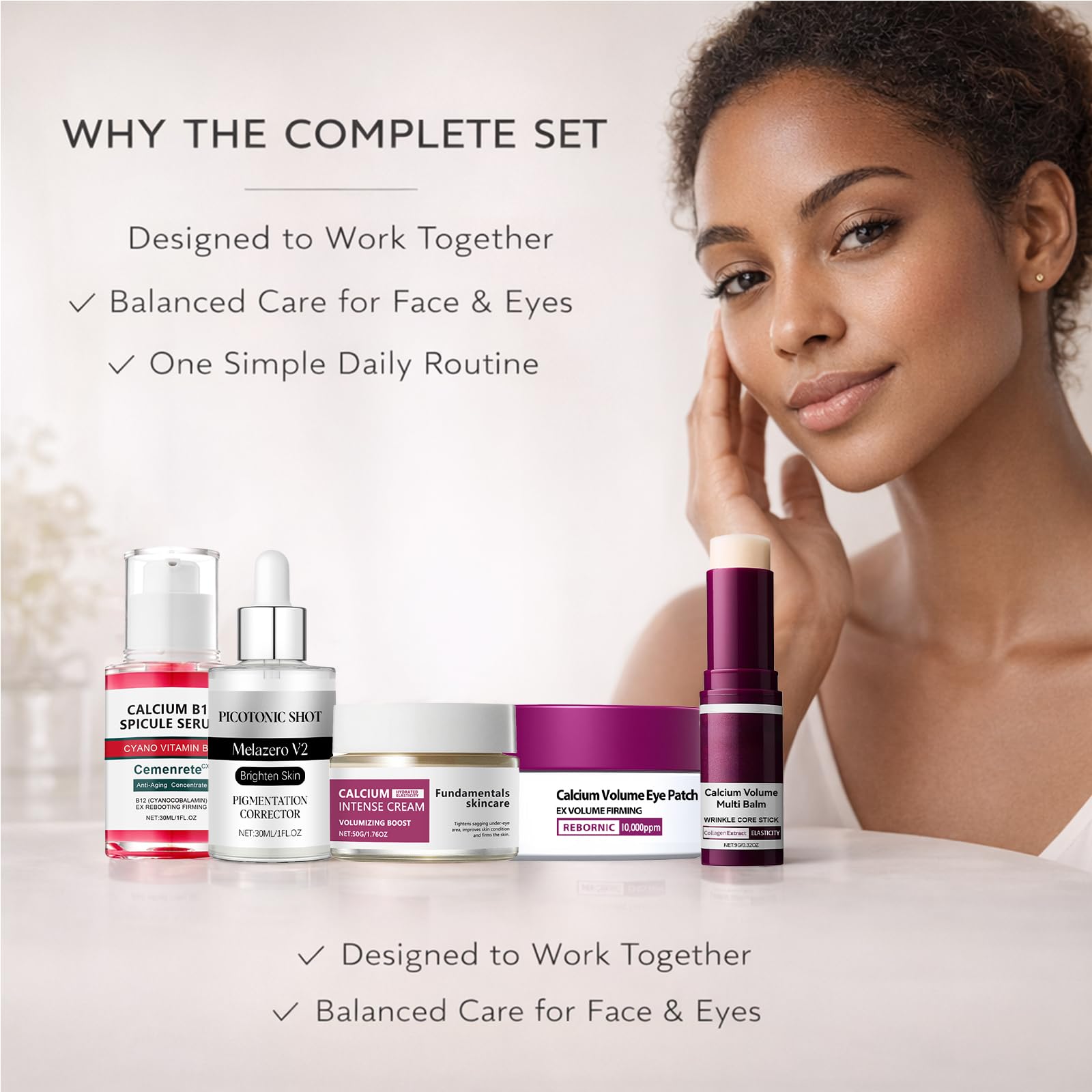 FOODSAVER Calcium Daily Care Set : formule légère qui s'applique facilement.