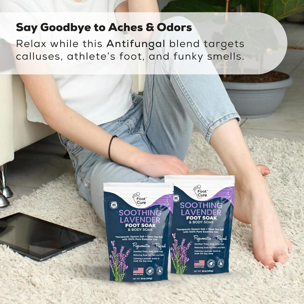 Foot Cure aromatherapie-lavande: ambiance relaxante pour une pause bien-être