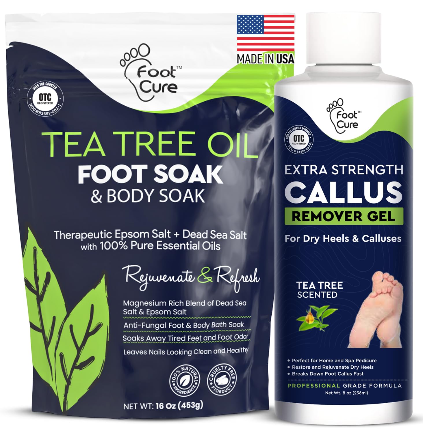 Foot Cure bain-pieds arbre-a-the, détente et douceur pour pieds fatigués