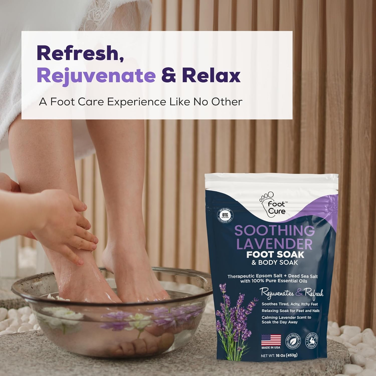 FOOT CURE callosites adoucies grâce au bain-pieds