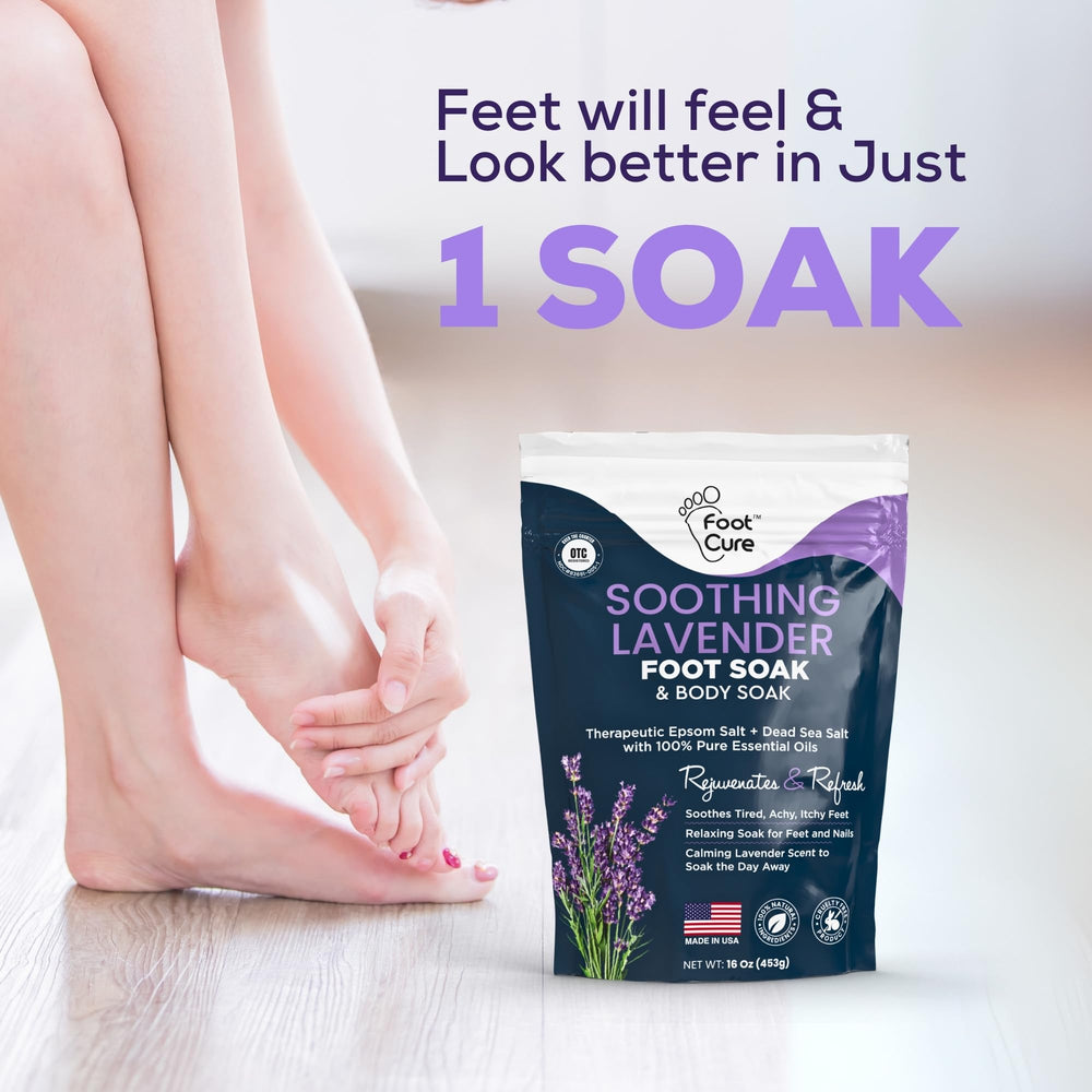 Foot Cure pack-deux-bains-pieds-lavande: coffret pratique pour deux sessions