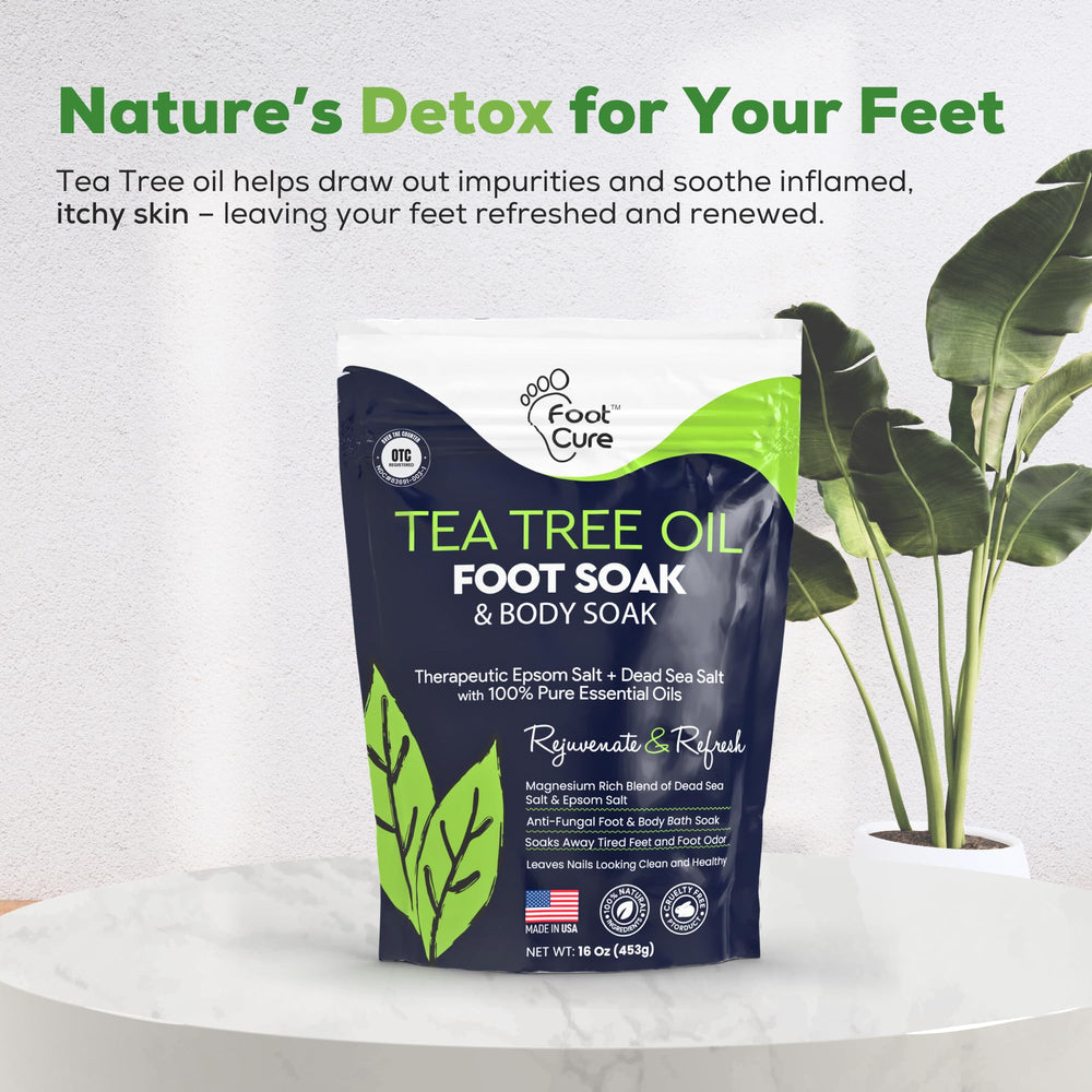 Foot Cure Spa at home scene promises easy nightly foot pampering.