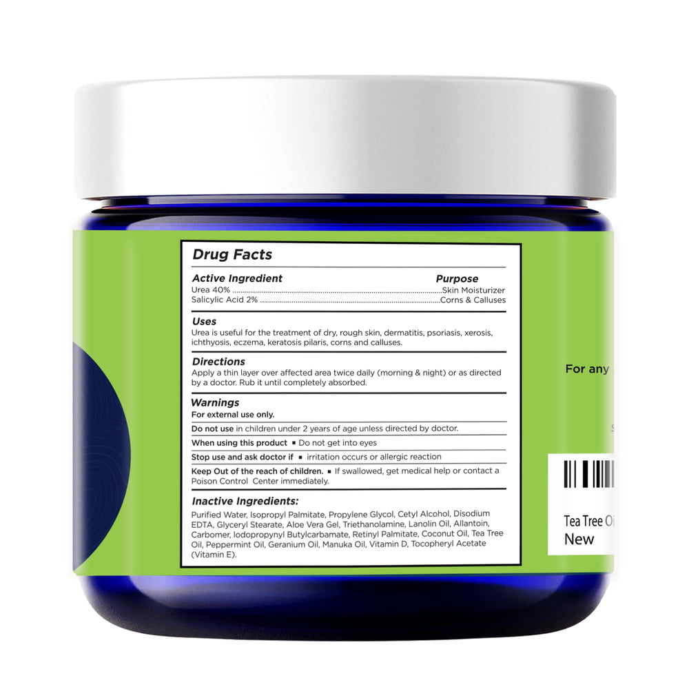 FOOT CURE Tea Tree Oil Foot Cream on feet delivers rich moisture for energized mornings.