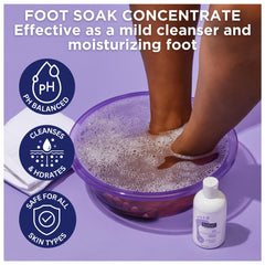 Footlogix Foot Soak Concentrate – nettoyage doux pour pieds sensibles.
