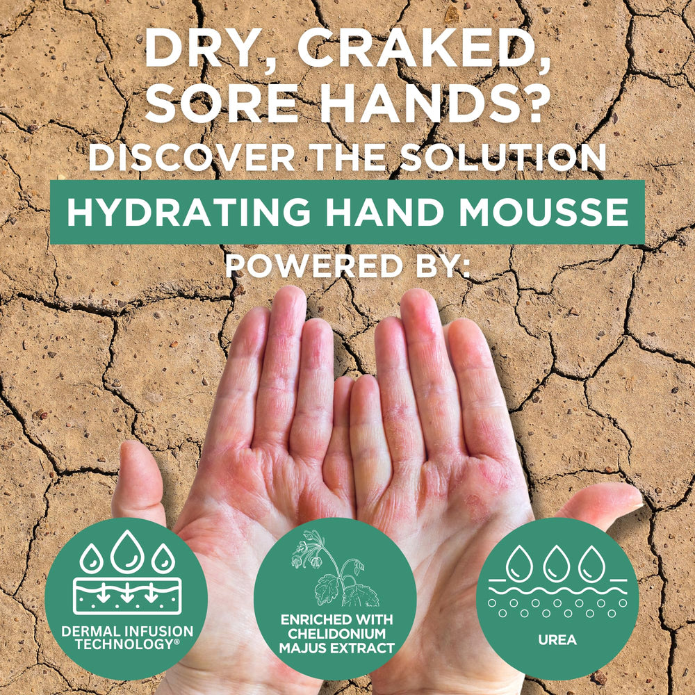 Footlogix Mousse Hydratante Mains absorption rapide et peau douce après application
