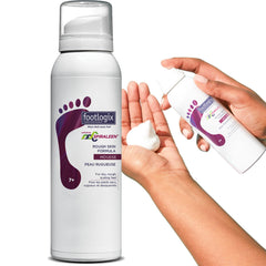 Footlogix Mousse Pieds-Seches: hydrate et apaise les zones rugueuses.