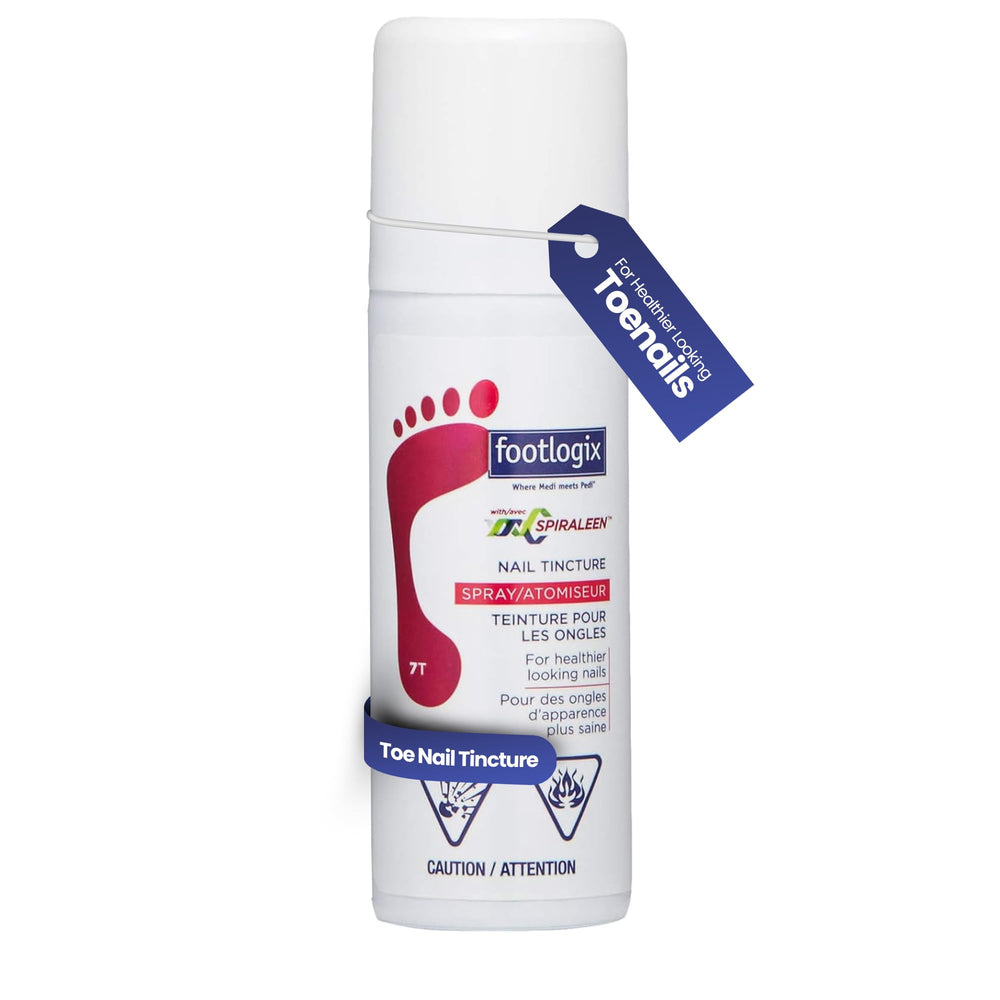 Footlogix Nail Tincture Spray Spiraleen – bouteille pour soin précis des ongles.