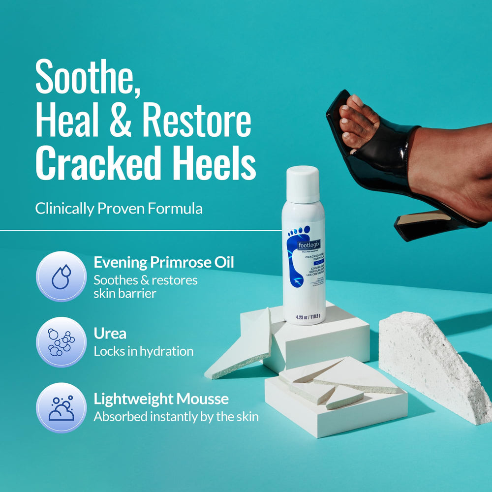 Footlogix soin pieds très secs peut aider à calmer la sécheresse.