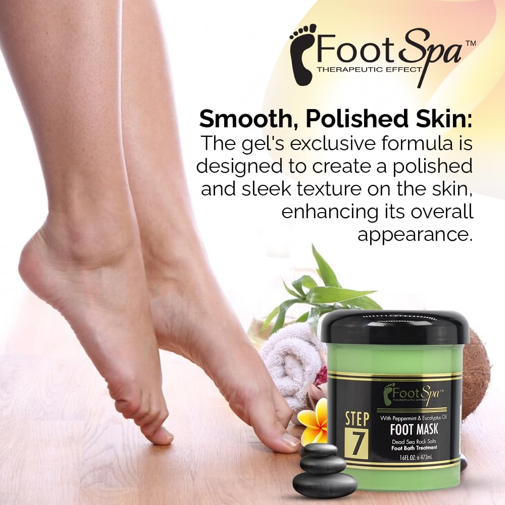 FootSpa application masque crème pieds : démonstration d'une utilisation douce et nourrissante.