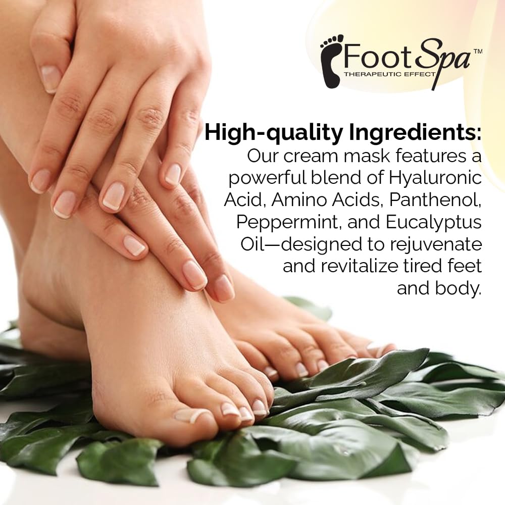FootSpa aromathérapie menthe-eucalyptus, expérience rafraîchissante à l’application.