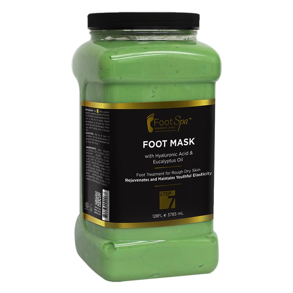 FootSpa masque-crème-pieds menthe-eucalyptus, hydratation après pédicure.