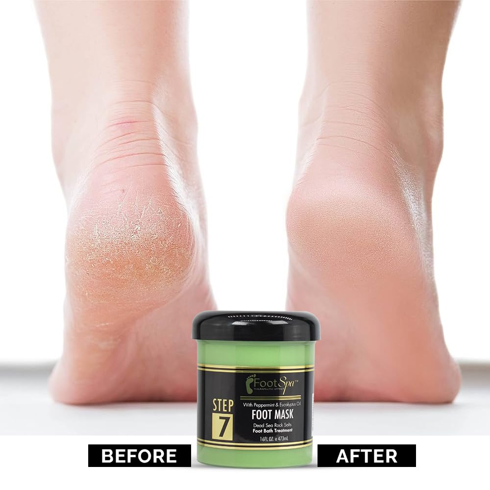 FootSpa emballage 16 oz: format pratique pour routine pédicure et détente.