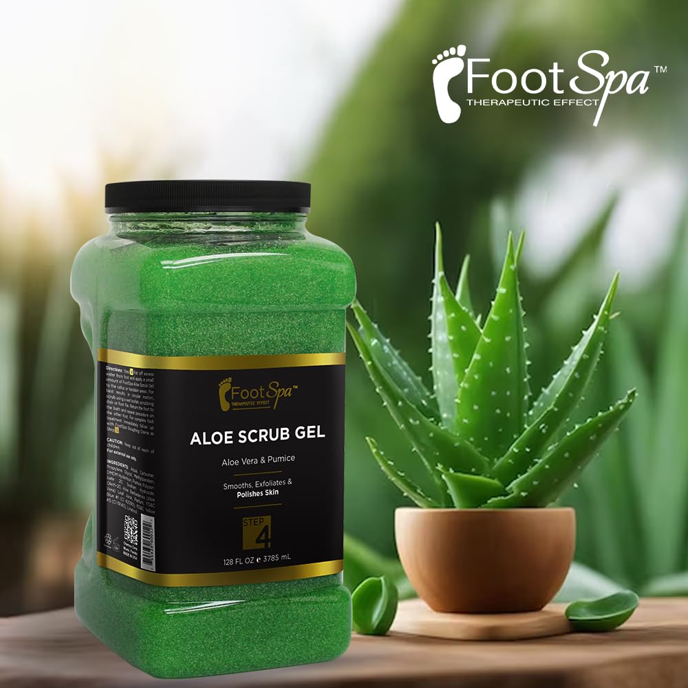 FootSpa gommage exfoliant gel – mains douces après soin.