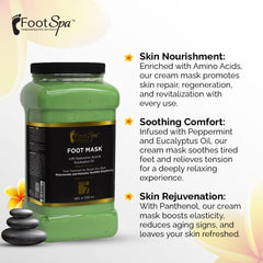 FootSpa panthenol, soin apaisant pour pieds fatigués après journée.