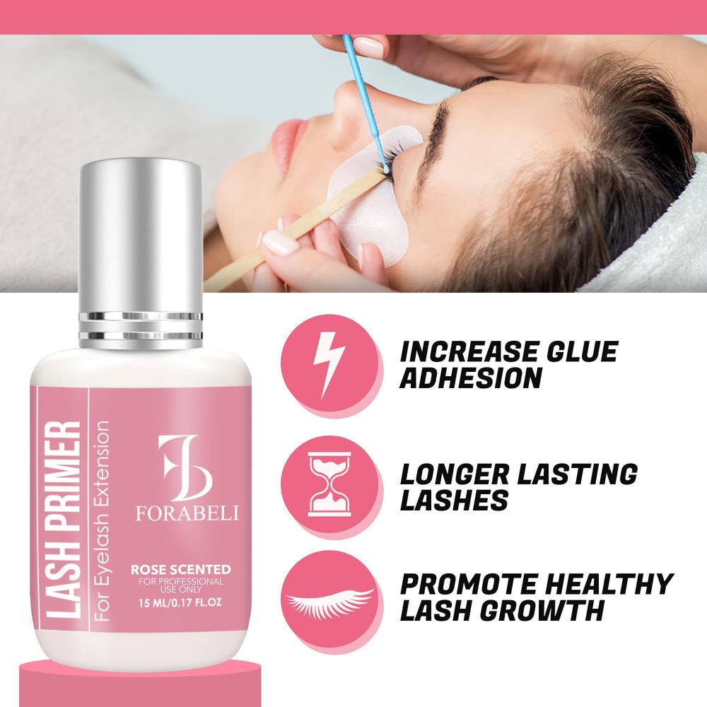 Forabeli apprêt-nettoyage-prétraitement-cils-naturels clarifie et purifie les cils.