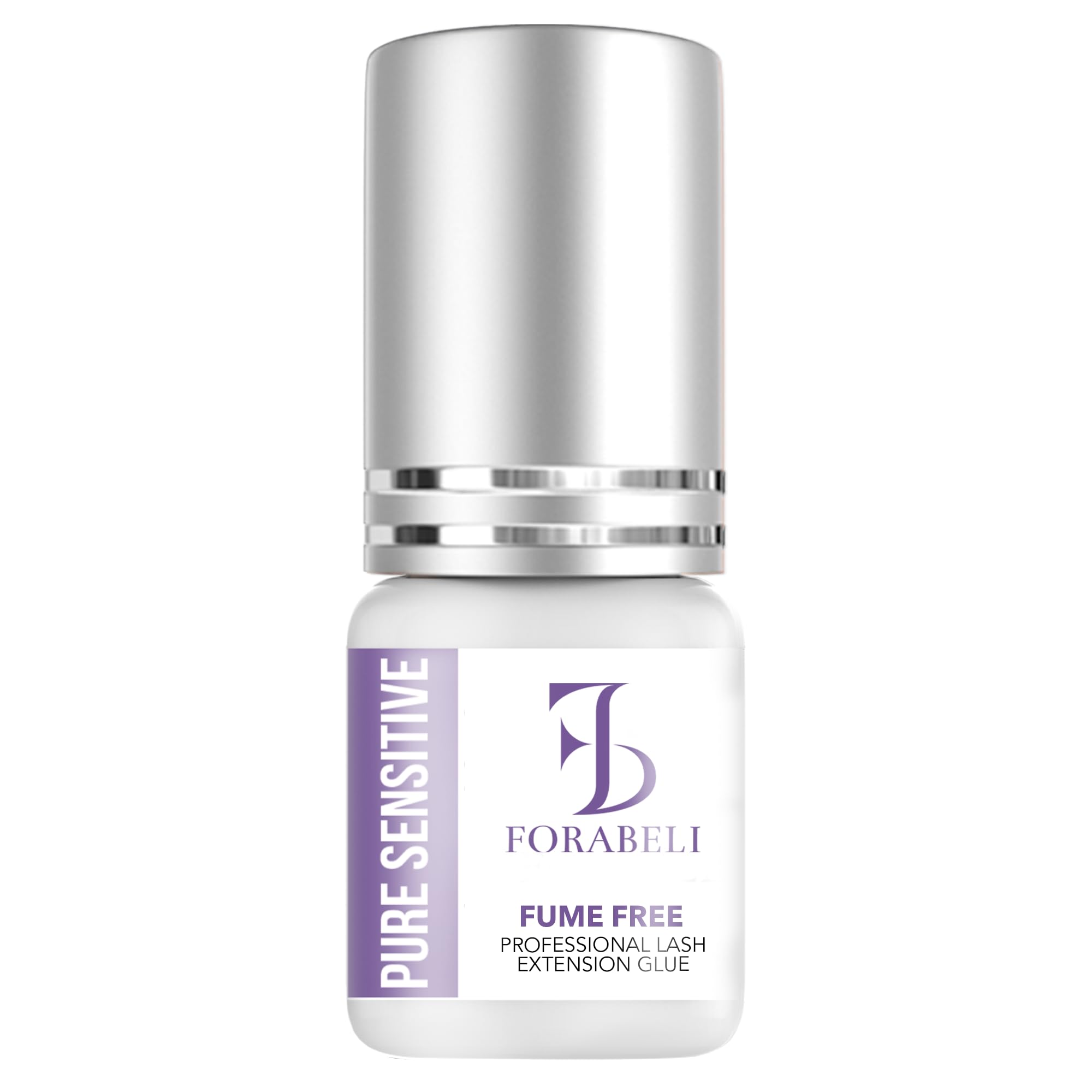 Forabeli Pure Sensitive adhésif cils bouteille noir 5 ml pour regard durable et confortable.