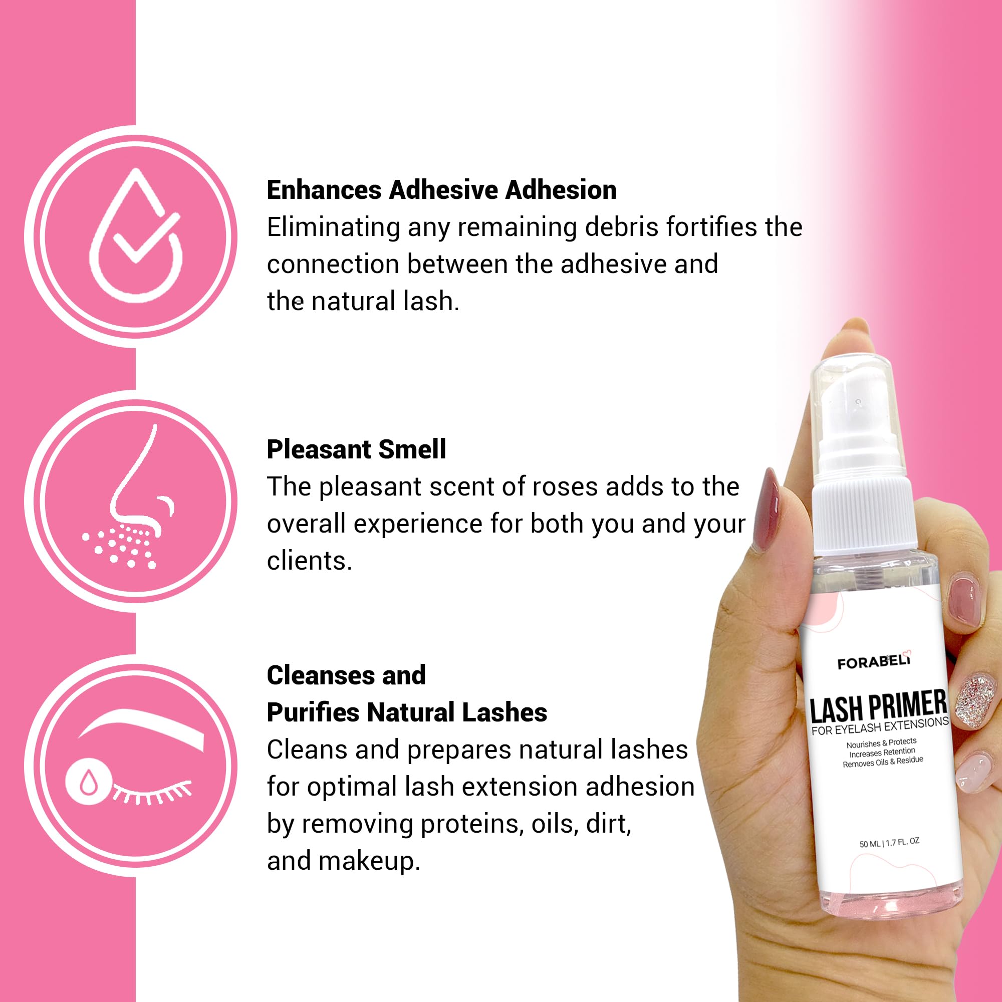 Forabeli séchage rapide cils 50ml – accélère la prise de l’adhésif
