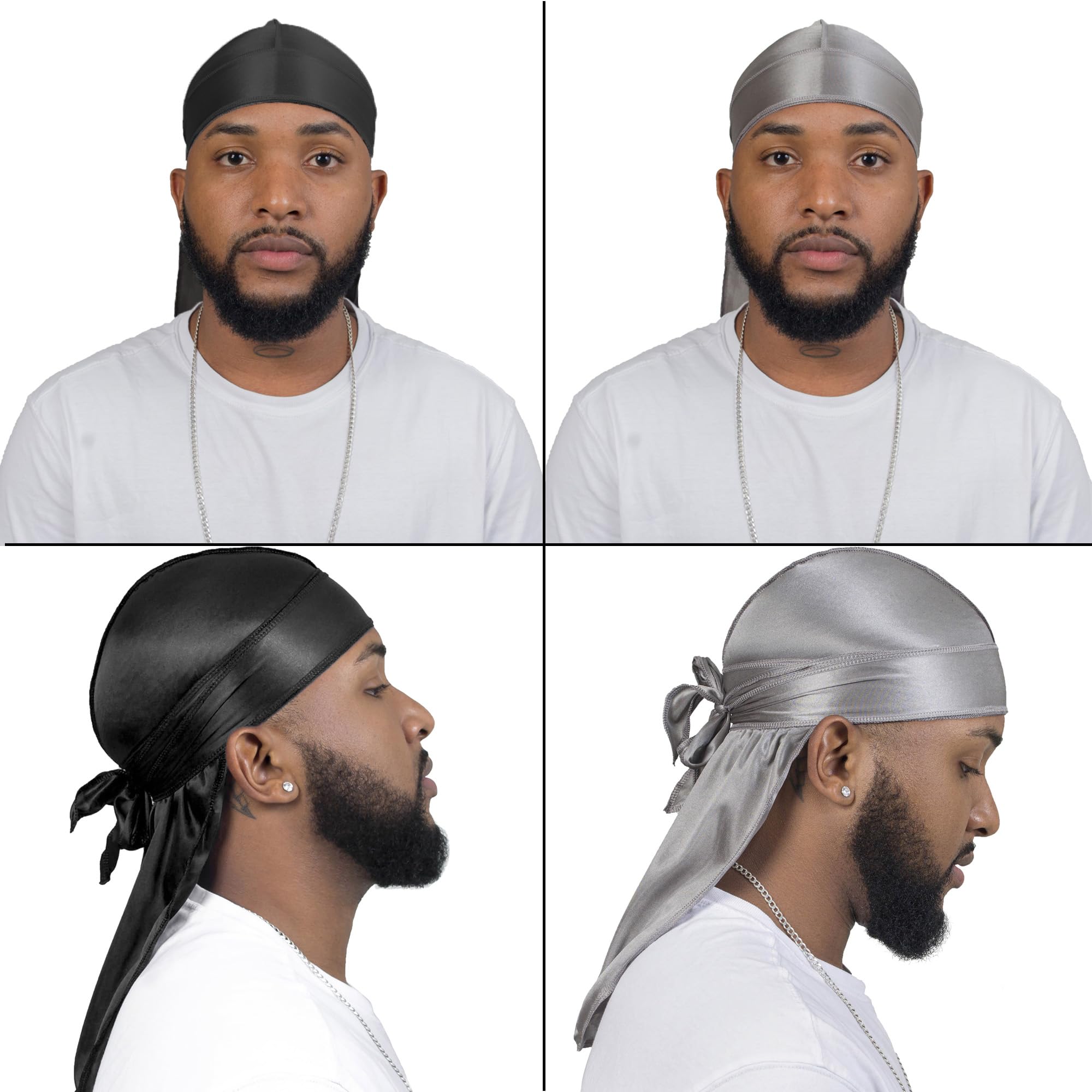 ForceWave durag queues extralongues : maintien sûr pendant le sommeil.