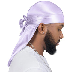 Durag ForceWave satiné avec bouts longs pour maintien durable.