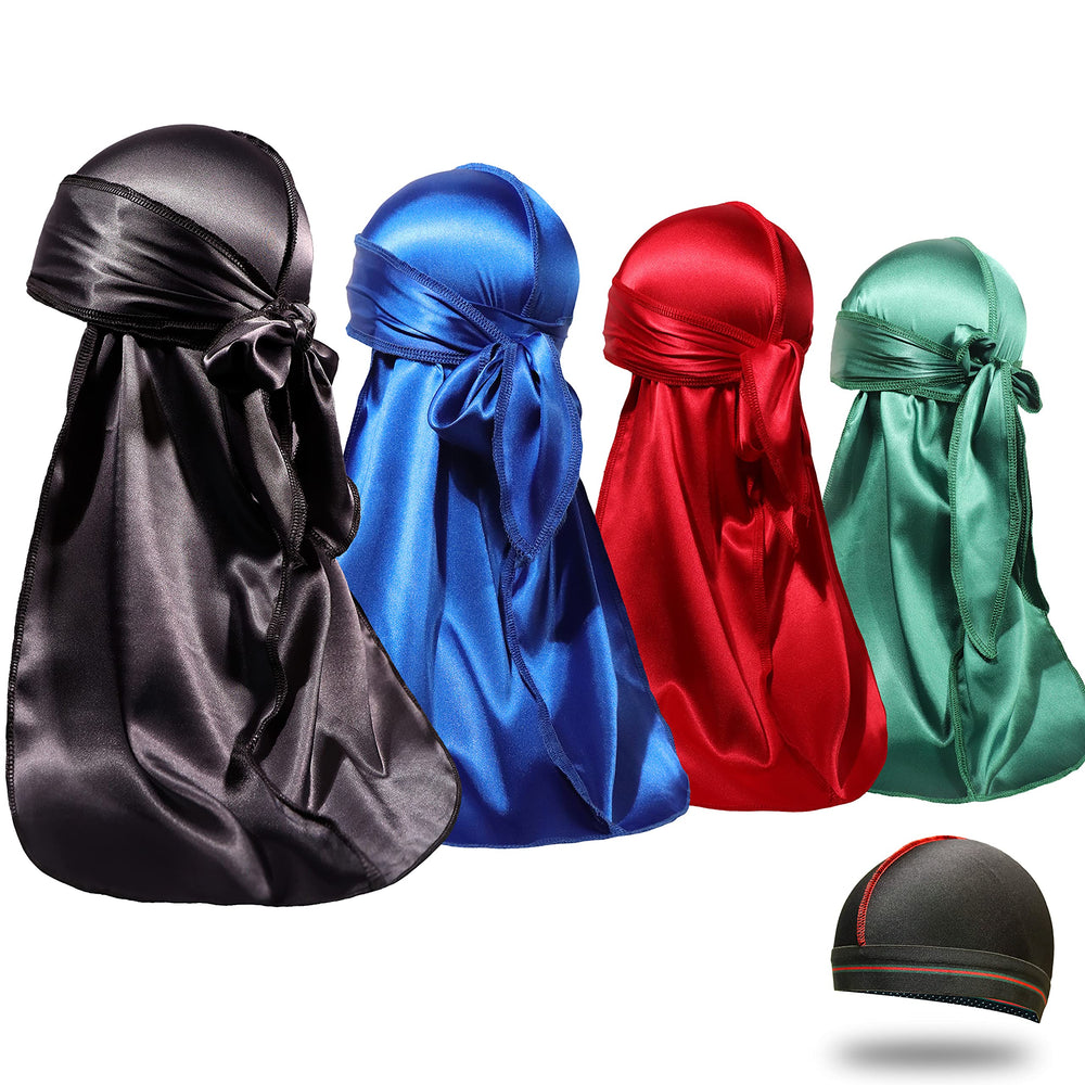 ForceWave durag satin premium: texture lisse pour cheveux protégés et brillants.