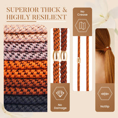 Forenee élastiques cheveux épais, tissage renforcé, tenue durable tout au long de la journée.